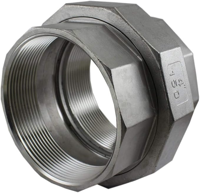 Duda Energy Union 4" Female Ports Stainless Steel Pipe Fitting