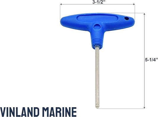Vinland Marine 316" T Handle Allen Wrench for Marine Boat Rod Holder, Thick Handle, 316 Allen Wrench