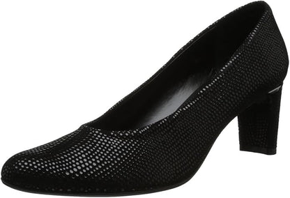 VANELi Womens Dayle Glitter Round Toe Block Pumps Dress Casual Low Heel 1-2" - Blue