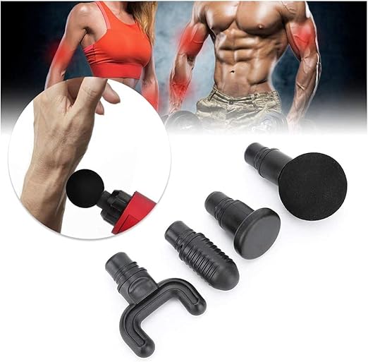 Massage Gun Heads, 4Pcs Adapter Bit For Massage Gun Fascia Massager Gun Adapter Replacement Head Massage Head Set
