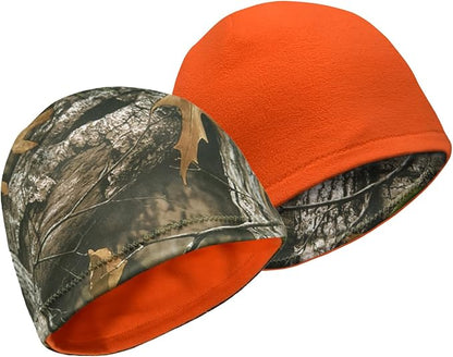LOOGU Camo Beanie Hat for Hunting, Winter Skull Cap, Men's Cuffed Beanie with Fleece