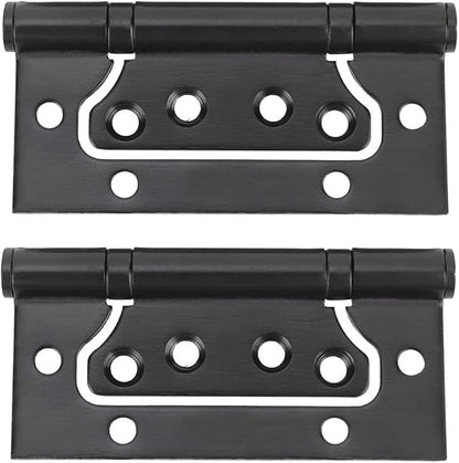 304 Stainless Steel Door Hinge Concealed Butt Hinge Black Furniture Hardware Cabinet Accessories