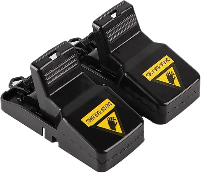 2 PCS Reusable P-lastic S-mart Mouse Trap Quick Kill Mice Traps for IndoorOutdoor Pet Rodent Voles Hamsters Moles