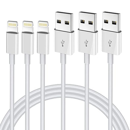 iPhone Charger 3FT, Apple MFi Certified Lightning Cable Original 3Pack USB Fast Charging Data Sync Cord Compatible with iPhone 131211 Pro MaxXS MAXXRXSX87Plus6S6SE5S(3Pack)