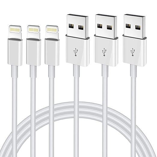 iPhone Charger 3FT, Apple MFi Certified Lightning Cable Original 3Pack USB Fast Charging Data Sync Cord Compatible with iPhone 131211 Pro MaxXS MAXXRXSX87Plus6S6SE5S(3Pack)