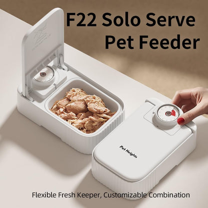Meal Automatic Pet Feeder for Cats and Small Dogs with Ice Pack (2 bowl feeder)