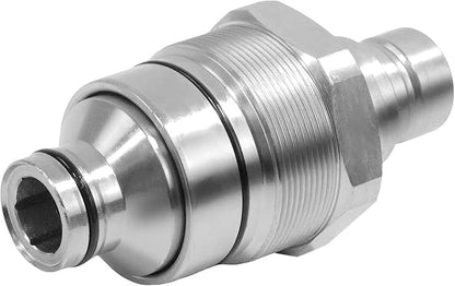 PANGOLIN 7246799 Hydraulic Male Flat Face Quick Connect Coupler 48mm Thread Diameter Hydraulic Coupler for Bobcat T180 T190 T200 T250 T300 T320 Excavator E32 E32i Parts