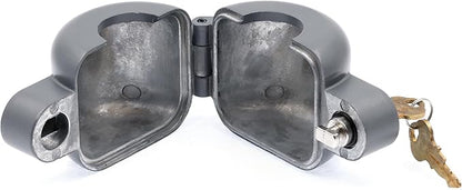 Prime-Line MP4180 Door Knob Lock-Out Device, Diecast Construction, Gray Painted Color (Single Pack)