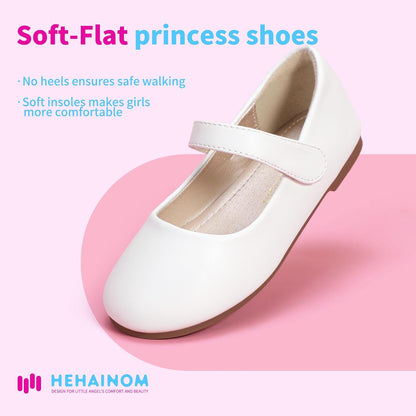 Toddler Girls Flats Mary Jane Flower Girl Dress Shoes School Wedding Party Shoes