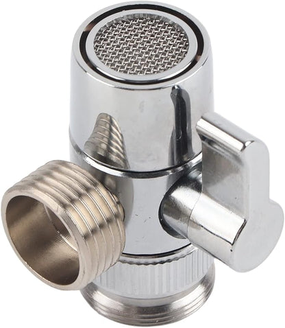 Fdit Faucet Diverter Basin Sink Water Tap Switch Valve Brass Shower Head Shut-Off Valve for Bathroom Kitchen Washing Basin