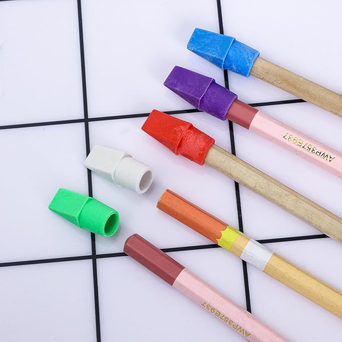 Cap erasers erasers Eraser erasers for Kids Pencil erasers erasers Bulk erasers for Pencils Pink erasers kneaded Eraser School Supplies (Pencil top erasers)