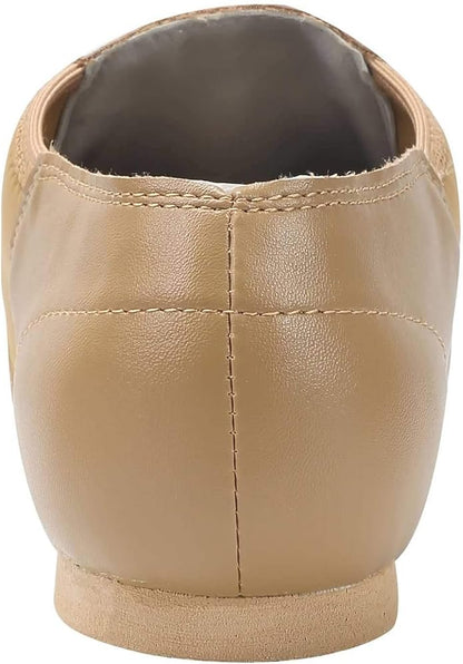 Dynadans PU Leather Jazz Shoe Slip On Dance Shoes with Arch Insert for Girls and Boys (Toddler/Little Kid/Big Kid)
