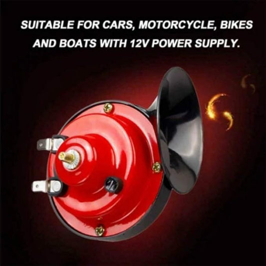 150DB Super Loud Train Horn for Truck Train Boat car Air Electric Snail Single Horn,12v Waterproof Motorcycle Snail Horn for Trucks, Cars, Motorcycle, Bikes  Boats (1pc)