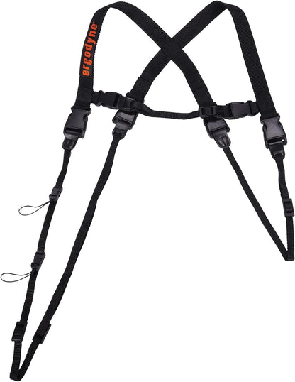 Ergodyne Squids 3132 Barcode Scanner Harness, Large, Black