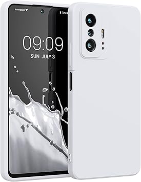 kwmobile Case Compatible with Xiaomi 11T  11T Pro Case - Slim Protective TPU Silicone Phone Cover - White
