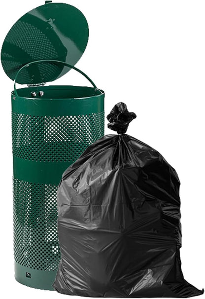 Commercial Grade Dog Waste Station Can Liners -1 Roll of 50 bags - Standard Size 26" W x 33" L (10-13 gallons) - Heavy Duty, Thicker than competitors bags (1.1 mil) (50 Liners, Black)