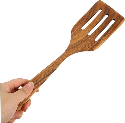 Elegant Wooden Multi-purpose Spatula Kitchen Turner Set for Cooking Nonstick Wood Cooking Spatula Portable Kitchen Supplies