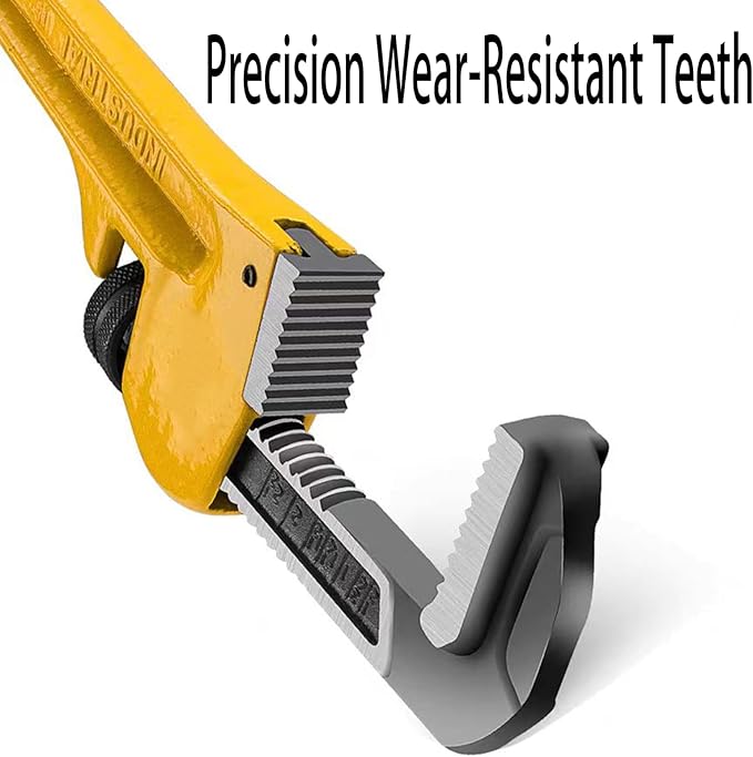 10" Pipe Wrench,Resistant to Loosening,Easy to Adjust,Anti-Slip Handle.