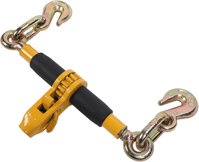 Labor Saving, Bumpy Textured Rubber Grip, Excellent Alloy Steel Material, Detachable, Wide Application Ratchet Chain With Chain for Stationary Transportation