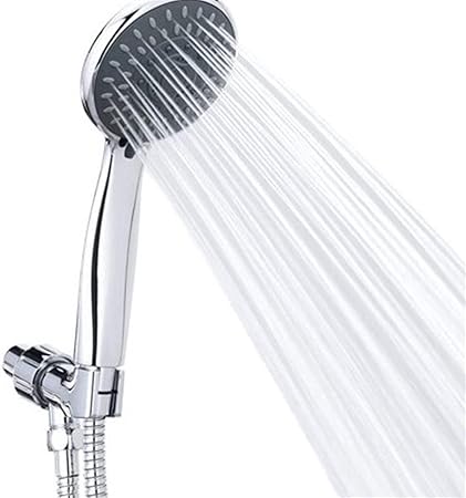 Adjustable 3 Modes Shower Nozzle High Pressure Pressurized Spray SPA Bathroom Shower Nozzle Sprayer Bracket Hose Bracket Set Shower Head