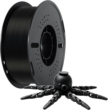 Kingroon PLA 3D Printer Filament, Dimensional Accuracy +/- 0.02 mm, 1 kg Spool(2.2lbs), 1.75 mm?Black