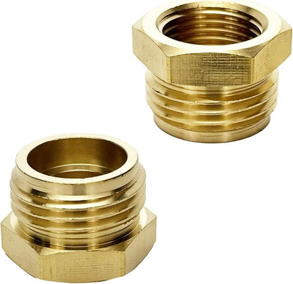 Shower Hose Adapter, Garden Hose Adapter, Shower Head Hose Adapter, Brass Garden Hose Fitting G12 Female to GHT 34 Male Adapter