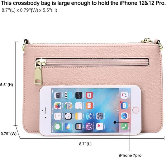 Genuine Leather Small Crossbody bags for Women mini Shoulder Bags Handbags Purses Wallet