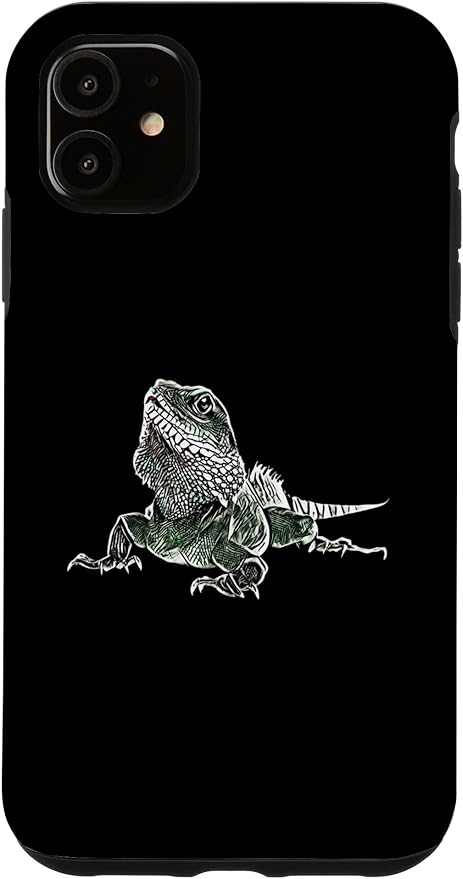 iPhone 11 Iguana Motif Lizard Terrarium colorful Reptile Lizards Case