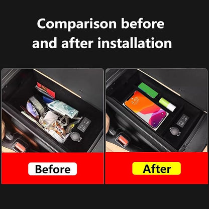 Central Control Armrest Box Storage Box for Lexus ES(Flocking) Car Center Console Armrest Box Interior Organizer Storage Box For Lexus ES 2021-2025 ES250 ES300h ES350 Automotive Accessory