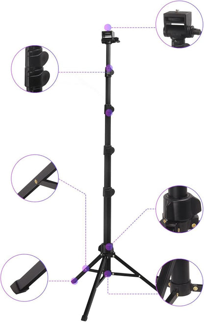 Phone Tripod Camera Stand Selfie Tripod LED Light Holder for Selfies Video Vlogging Live Streaming Phone Stand for Videos