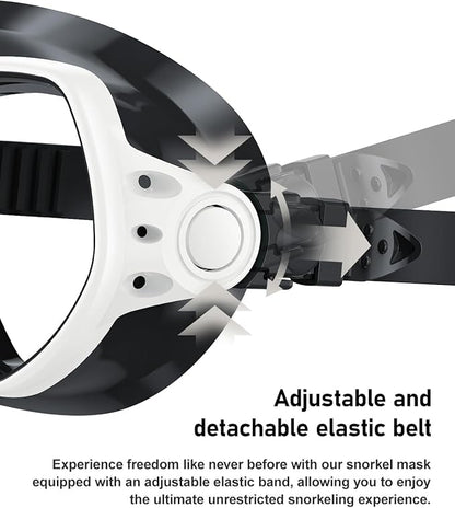Swim Goggles with Nose Cover,180A Clear View Coating Tempered Glass with Anti-Fog Scuba Diving Swim Mask for Adults  Youth