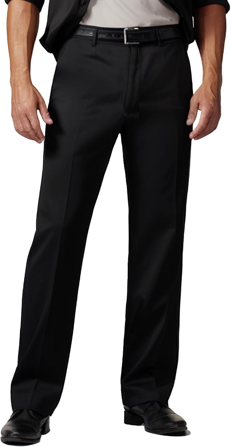 Men's Expandable Waist Dress Pants | Premium Stretch Texture Weave Work to Weekend Pants