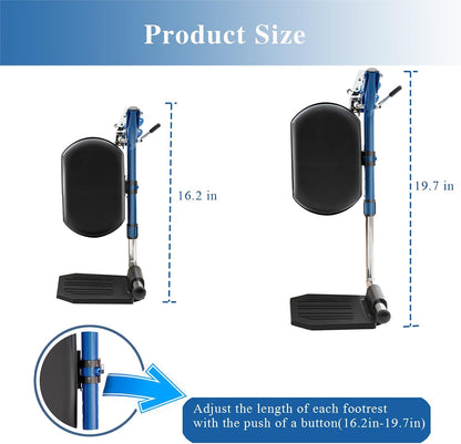 Wheelchair Lift Leg Rest?Wheelchair Foot Rest?Drive Wheelchair Parts ?for Standard Wheelchairs?1pair?