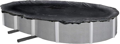 Above Ground Pool Cover for 15x30 Foot Oval Swimming Pool - Premium: 8-Yr