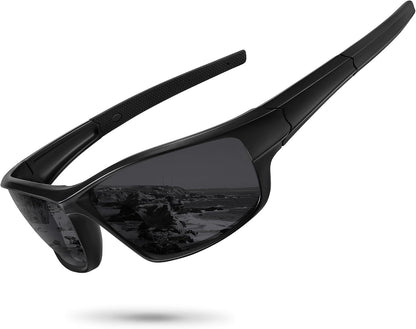 Polarized Sports Sunglasses for Men Women Driving Cycling Fishing Wrap Around Sun Glasses UV400 Protection