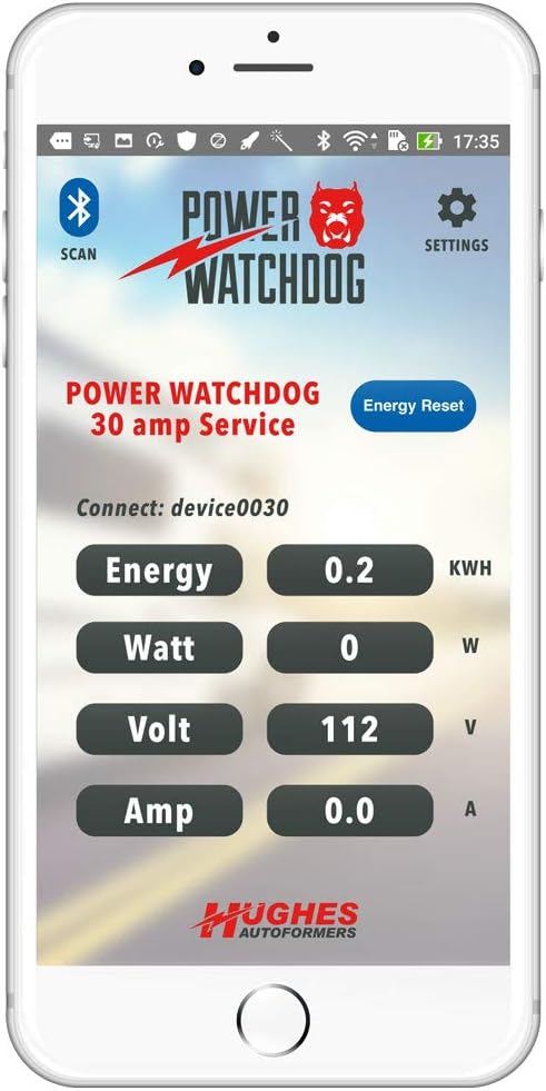 Power Watchdog PWD30 Bluetooth Surge Protector, 30A, Portable, 14 Inch Portable 14-inch design with Bluetooth connectivity for reliable on-the-go RV surge protection.