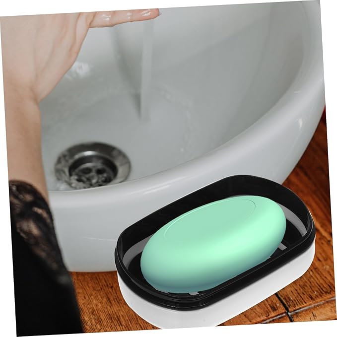 Double Layer Soap Box Leakproof Travel Soap Holder Portable Container for Camping Travel Gym