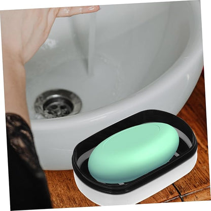 Double Layer Soap Box Leakproof Travel Soap Holder Portable Container for Camping Travel Gym