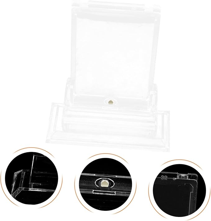 VANZACK 3 Sets Football Card Display Stand Display Shelves Display Shelf Trading Card Display Frame Card Stand Baseball Card Display Rack Trading Card Support Card Holder Stand Plastic