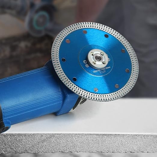 (2 Pack) 5" Super Thin Diamond Saw Blade Porcelain Tile Blade Dry or Wet Cutting for Granite Marble Porcelain Tile A