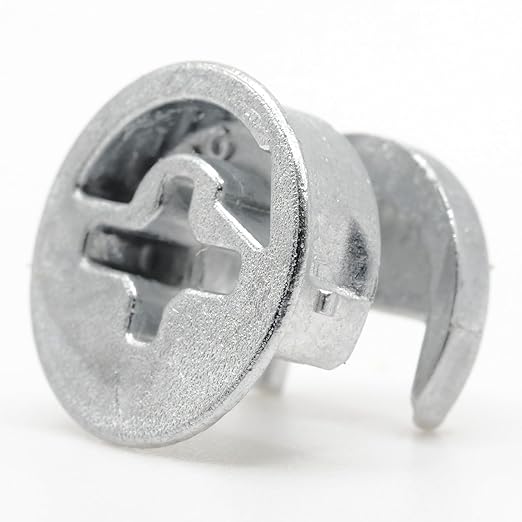 ReplacementScrews Eccentric Cam Locks Compatible with IKEA 103114 (Kullen, Alex, MICKE) Case with Flange - 12mm x 10mm - Zinc Alloy (Pack of 12)