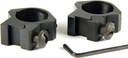 TACFUN 1 Pair 1 inch Ring Low Profile Scope Rings - 3/8" Dovetail Mount