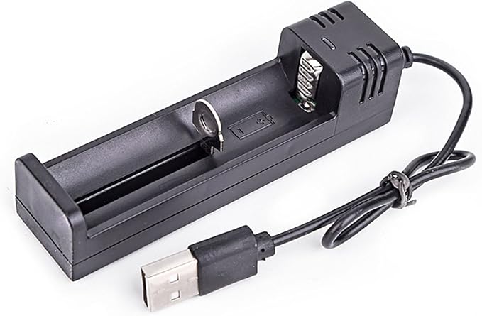 1 Slot Battery Charger Intelligent USB Charger for 18650 16340 14500 26650 Rechargeable Batteries with LED 18650 Battery Charger 1pc Rechargeable Batteries USB