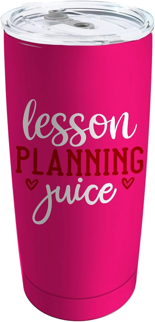 Lesson Planning Juice Tumbler Coffee Tumbler 20 oz Tumbler with Lid and Straw Insulated Tumblers Stainless Steel Tumbler