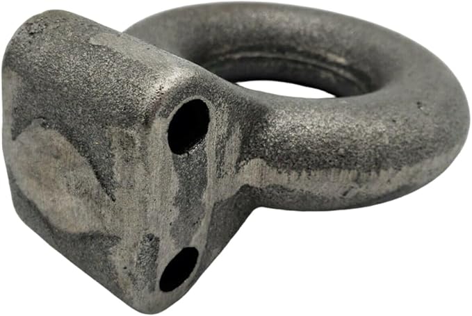 3" Adjustable Pintle Coupler Lunette Eye Trailer Hitch Forged Tow Ring Military