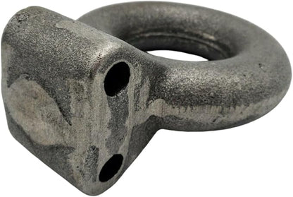 3" Adjustable Pintle Coupler Lunette Eye Trailer Hitch Forged Tow Ring Military