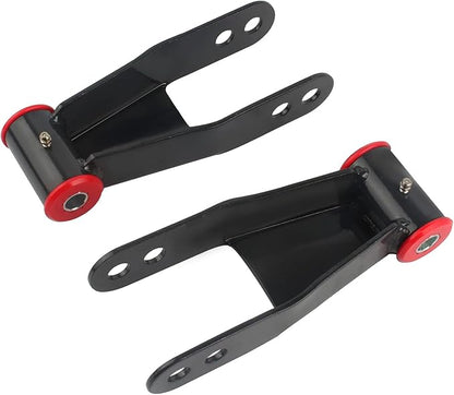 2" Rear Drop Lowering Shackle Suspension Kit Compatible with Chevy and Gmc C1500 C2500 1988-1998, Silverado Sierra 1500 1988-2019, Replaces  410520