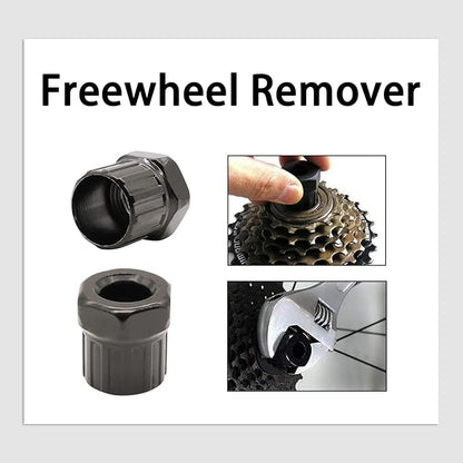 Bike Tool Kit, 6Pcs Professional Bike Repair Tools for Mountain Bike with 3-in-1 Cassette Remover Wrench Crank Puller Extractor Bottom Bracket Freewheel Remover Chain Breaker