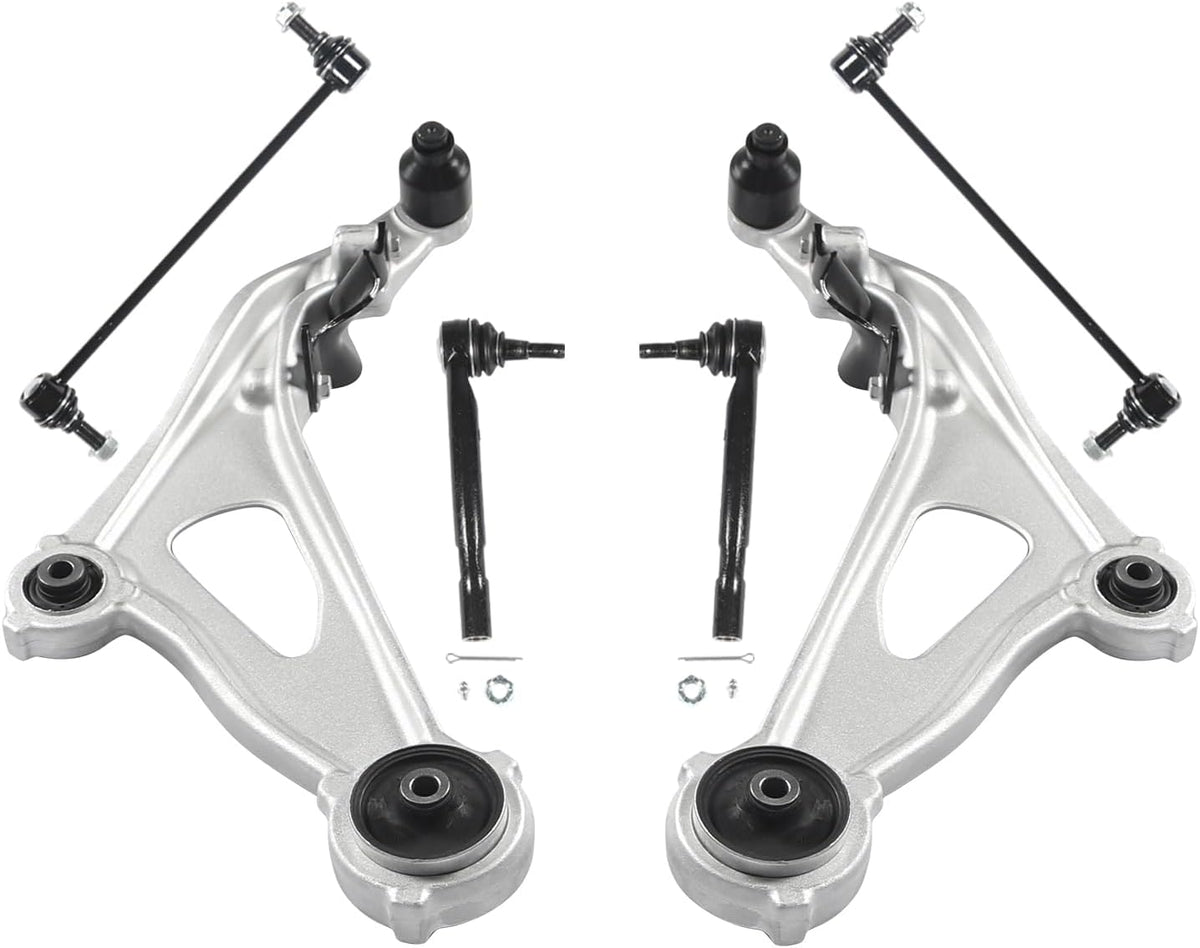 6Pc Front Lower Control Arm Kit Fit for Nissan Pathfinder 2013-2019 Fit for Infiniti QX60 2014-2019 / JX35 2013, Ball Joints, OE K623063 K750094 K750095 K623064 ES801265 ES801266