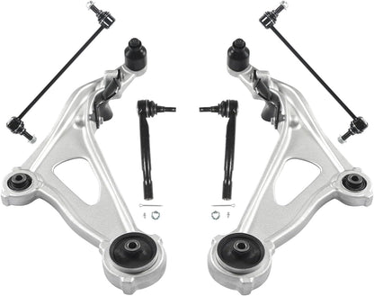 6Pc Front Lower Control Arm Kit Fit for Nissan Pathfinder 2013-2019 Fit for Infiniti QX60 2014-2019 / JX35 2013, Ball Joints, OE K623063 K750094 K750095 K623064 ES801265 ES801266
